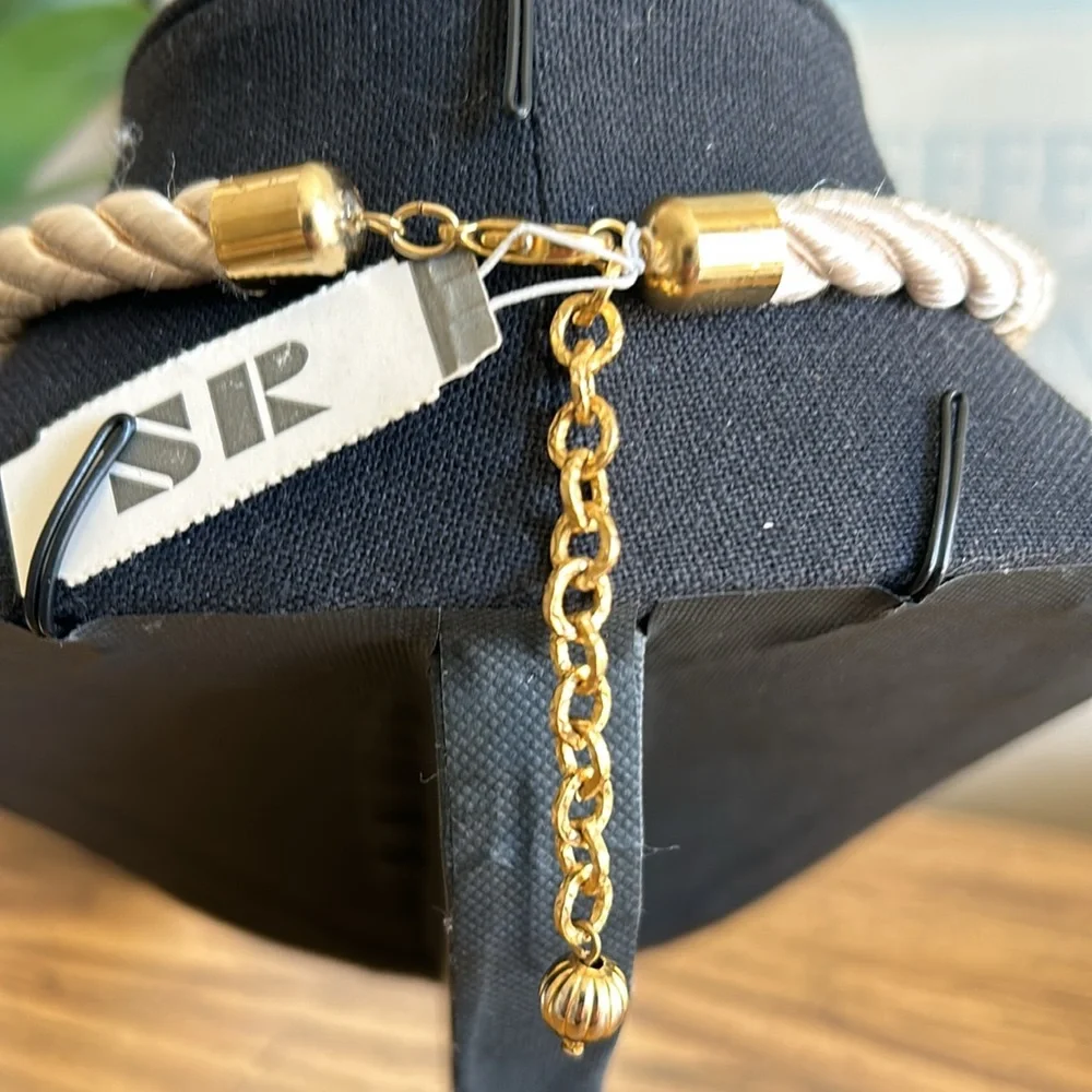 Vintage Egyptian Look Rope Charm Necklace - Picture 13 of 13